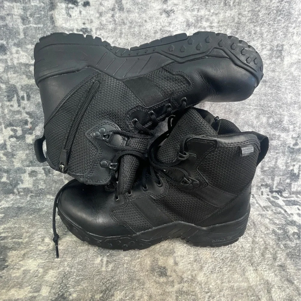 Danner Scorch Side Zip Tactical Boots Mens 10.5 Black Mesh Duty Boots